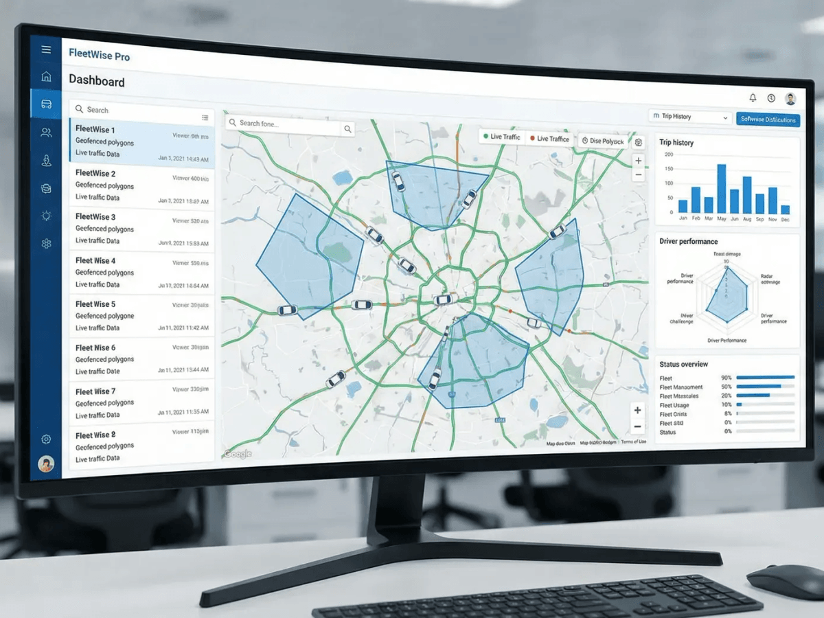 GPS Tracking Software Platform Dashboard
