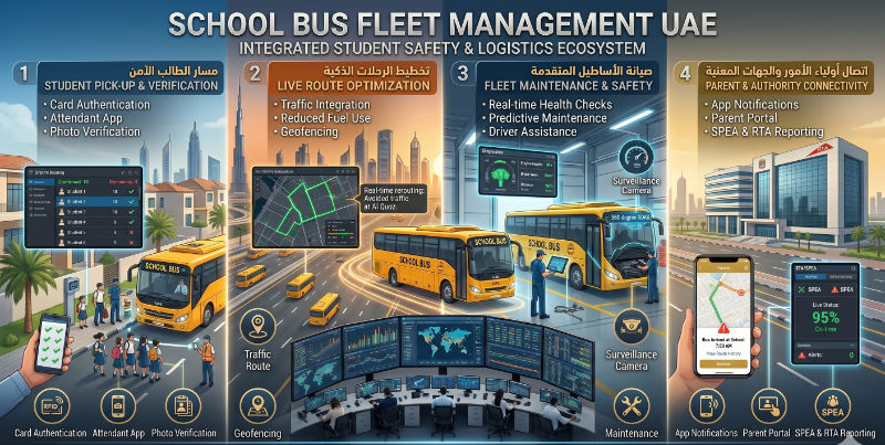 School Bus Fleet Management UAE: The 2026 RTA Compliance Guide for Dubai, Abu Dhabi & Sharjah